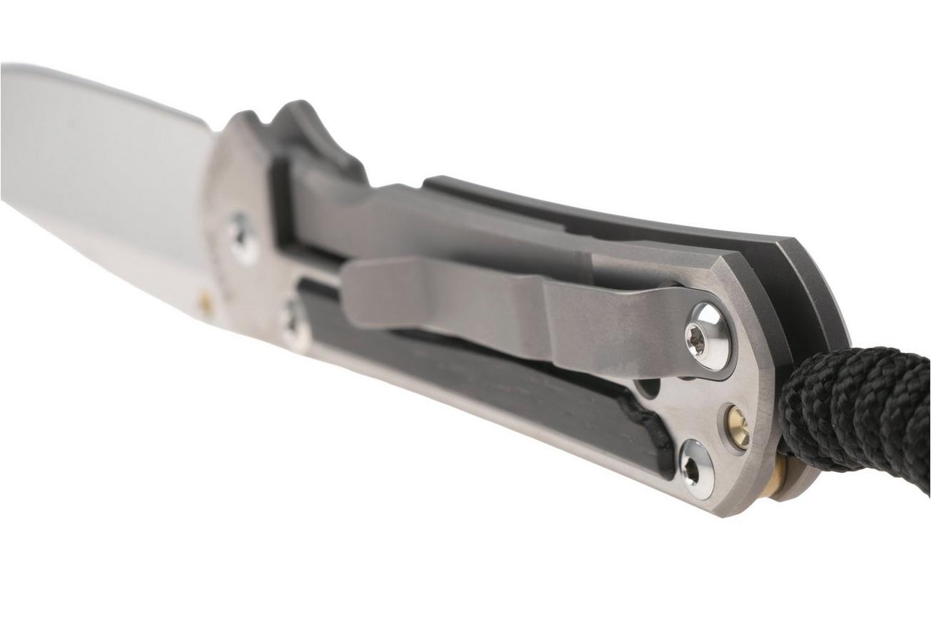 Chris Reeve Small Sebenza 31 S31-1620, Satin CPM MagnaCut, Polished Titanium, Bog Oak Inlay zakmes