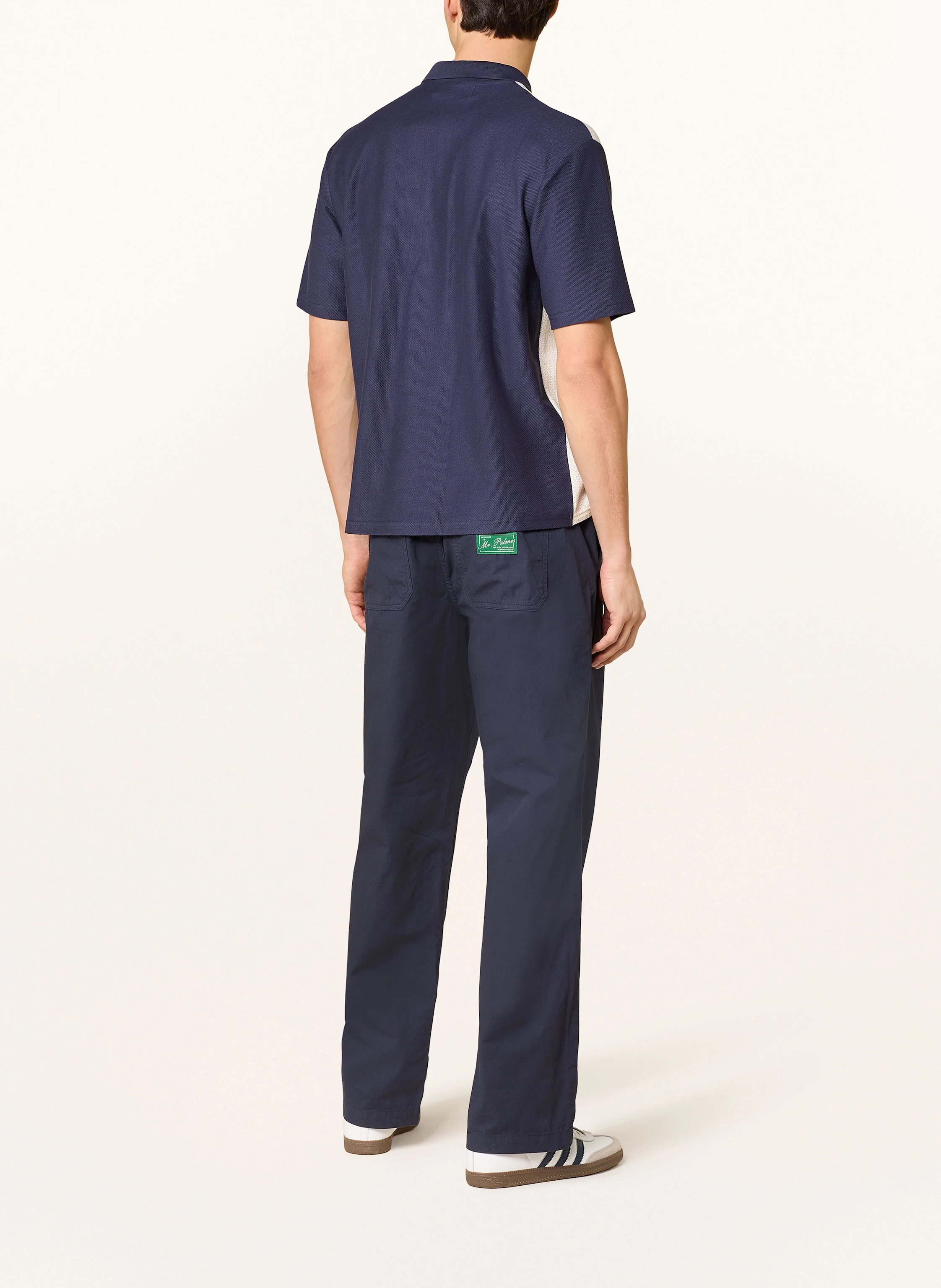 Palmes Poloshirt TEXTURED ZIP POLO