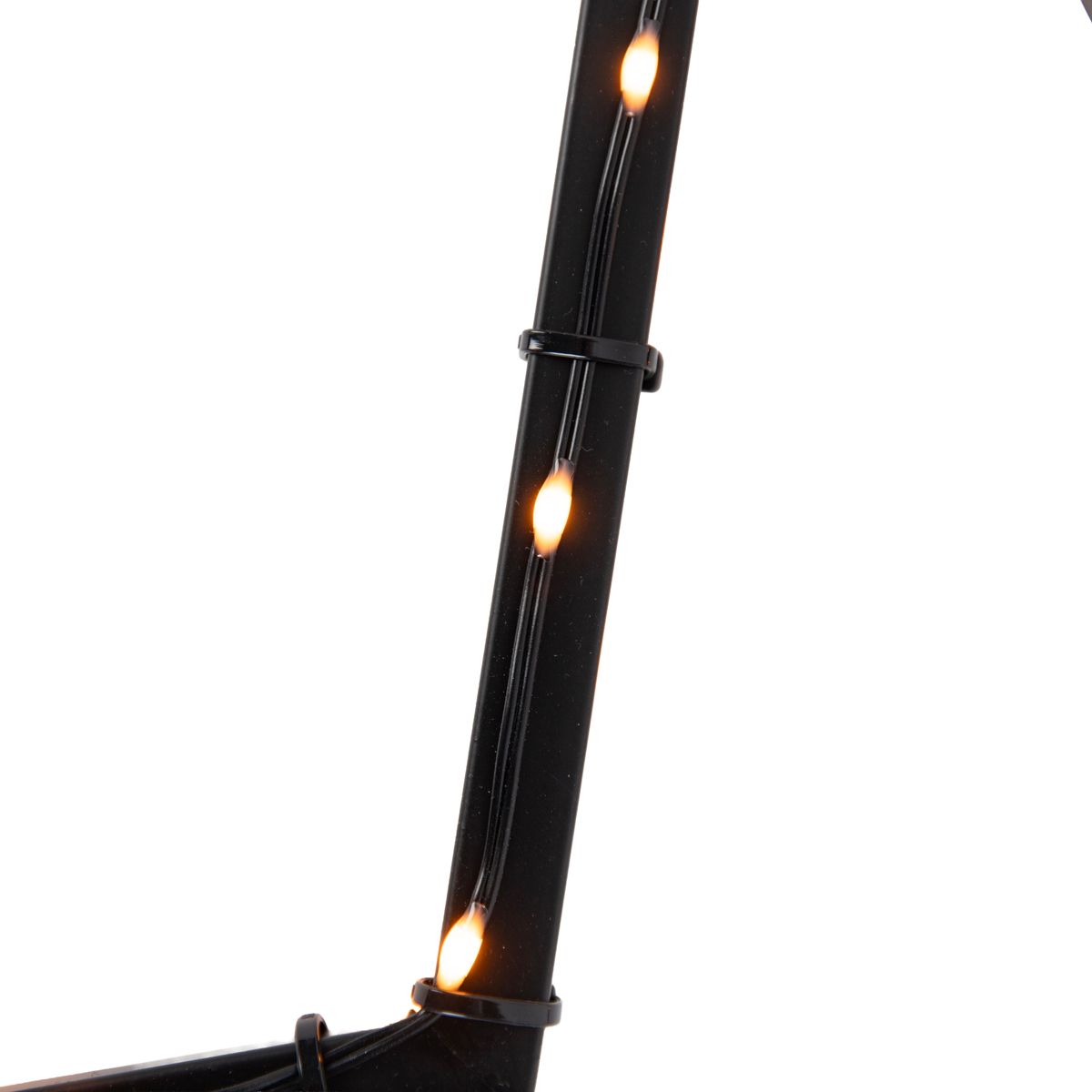 Kerst prikspot ster kerst zwart 60cm incl. LED IP44 - Kas
