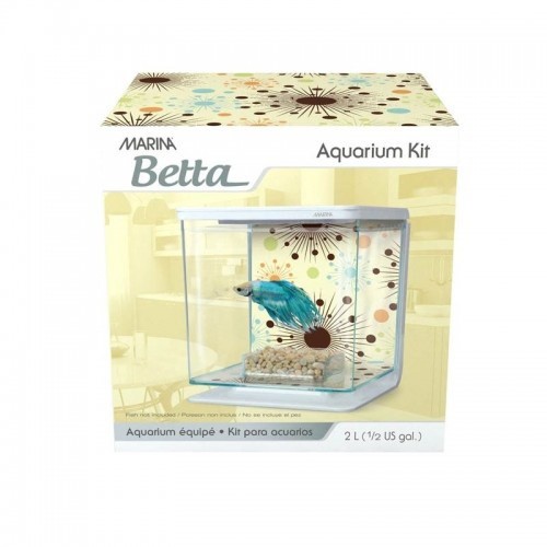 Kit para Peixe Betta Fireworks Marina, Cores Variadas