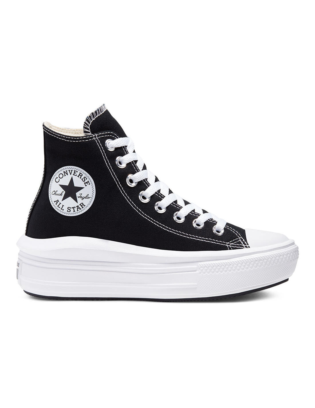 converse sneakers compensées montantes femme ctas move hi noir