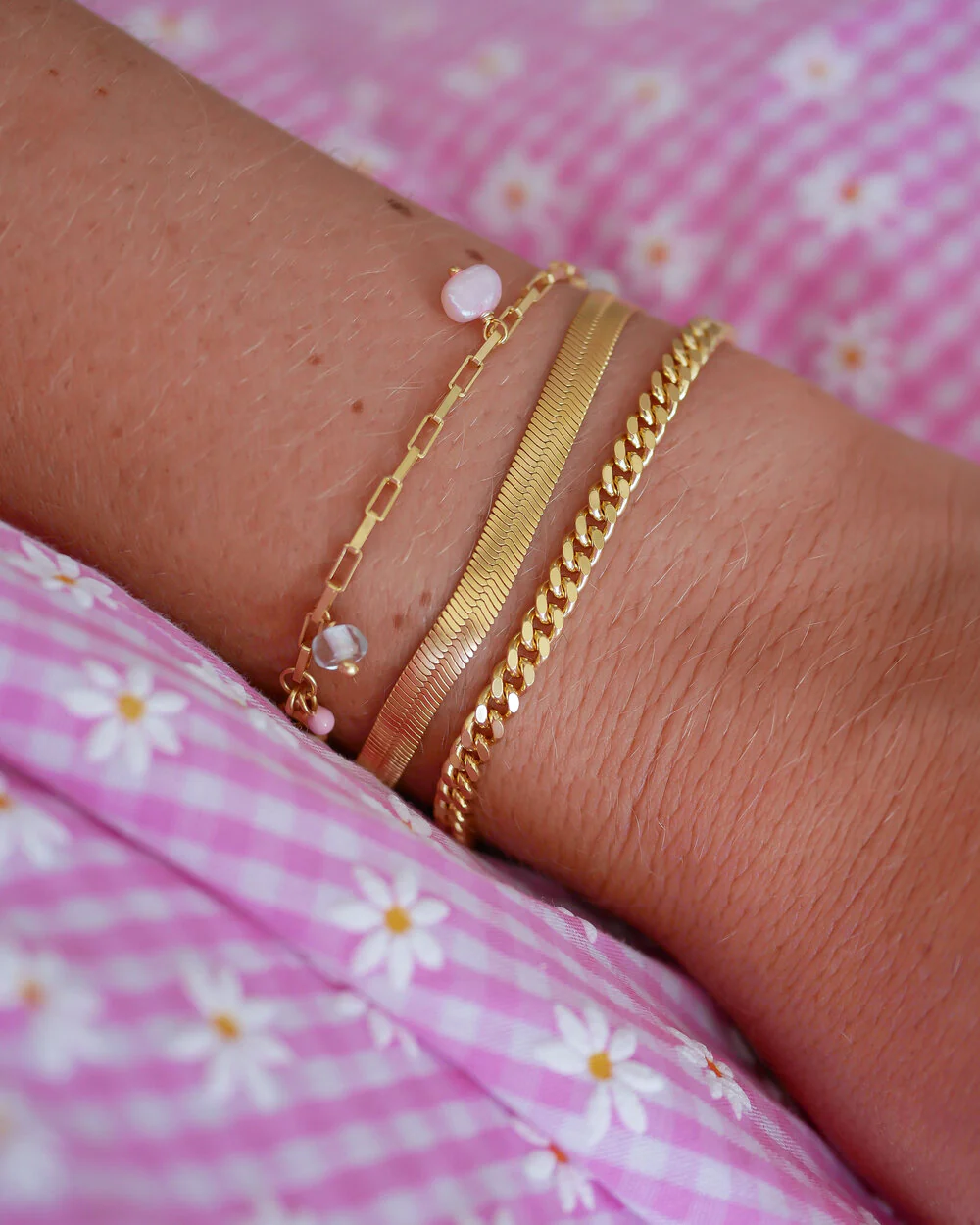 ENAMEL Copenhagen  Caroline armbånd - Forgyldt