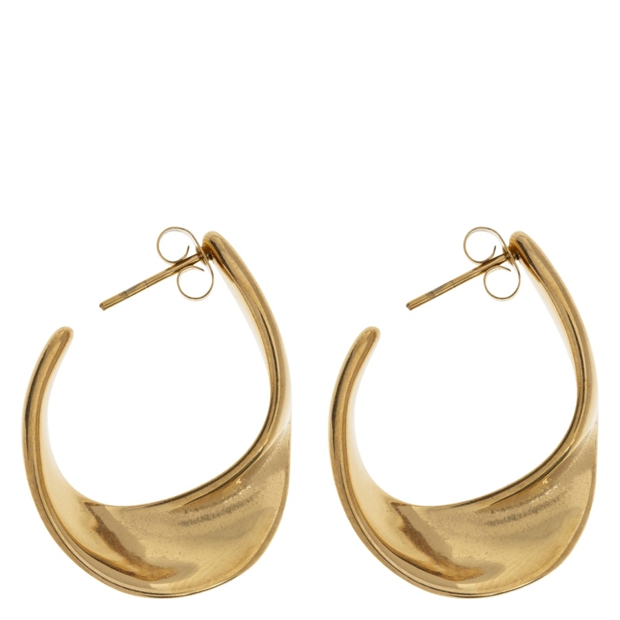 Timi Of Sweden Mia Statement Vintage Hoop Earrings Stainless Steel