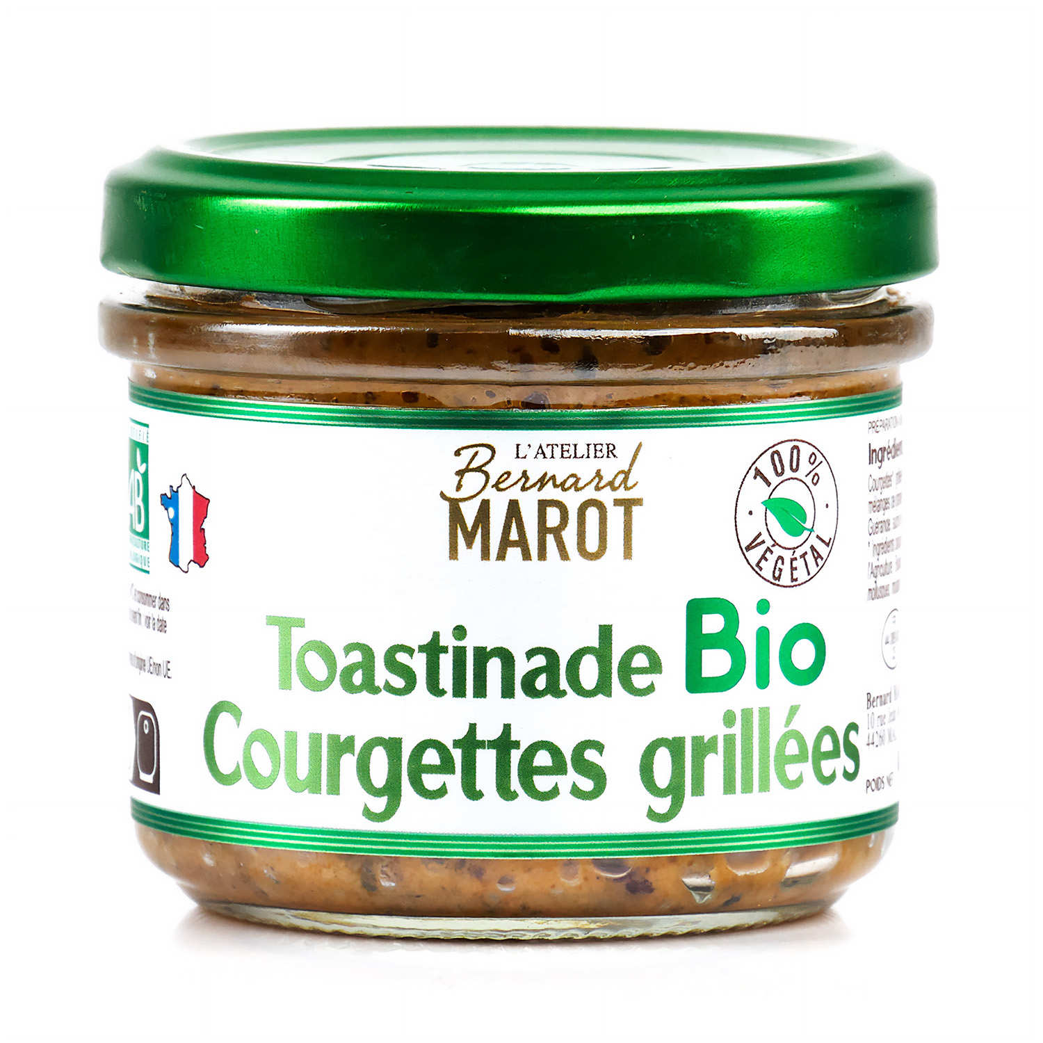 Courgettes grillées à tartiner bio