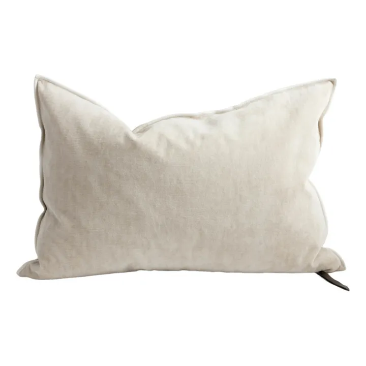 Maison de Vacances Coussin vice versa en velours vintage | Crème