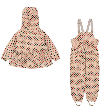 Konges Sløjd Regnt?j m. Seler - Fleecefor - PU - Coeur Color? Fr