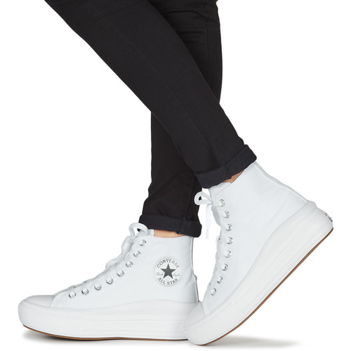 Converse - CHUCK TAYLOR ALL STAR MOVE CANVAS HI - Blanc