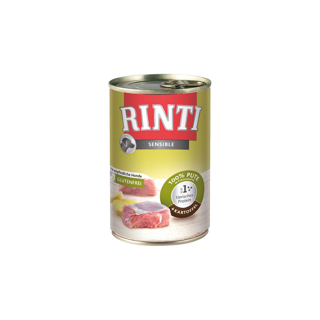 RINTI Sensible Nassfutter Hund, Adult, Dose 12x400 g Pute und Kartoffel