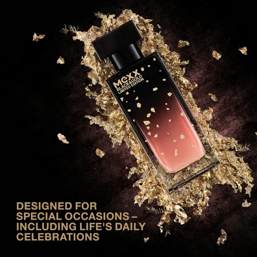 Mexx Black & Gold For Women Eau De Toilette Limited Edition 30ml