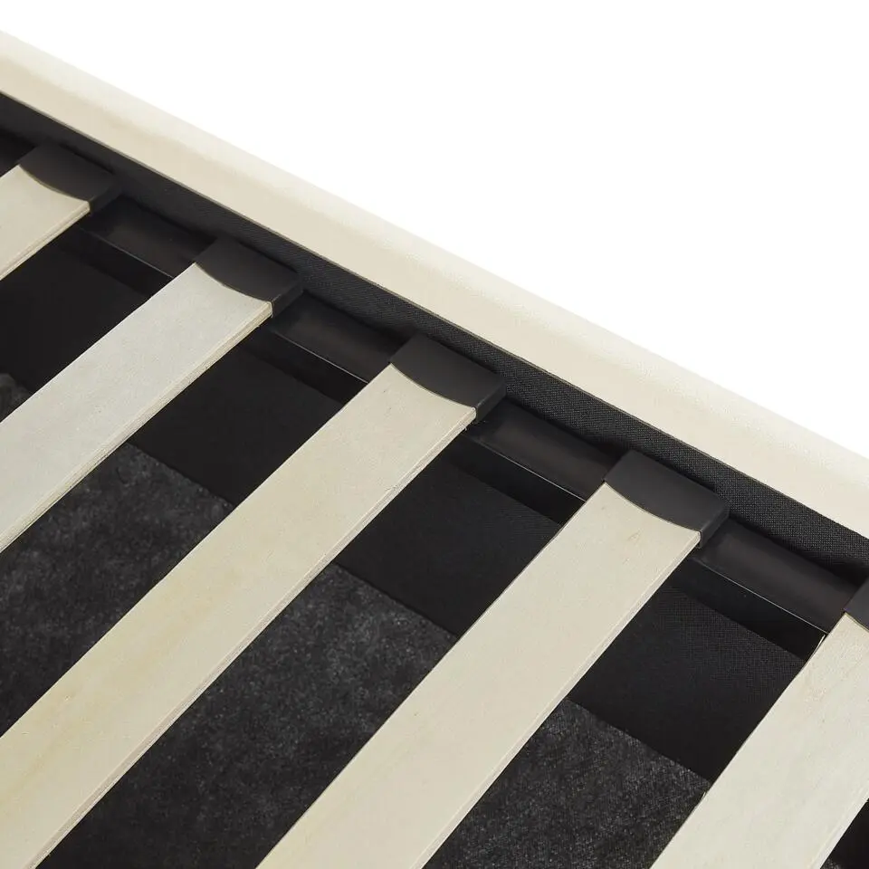 VINCENNES - Bed - Gebroken wit - 140 x 200 cm - Fluweel