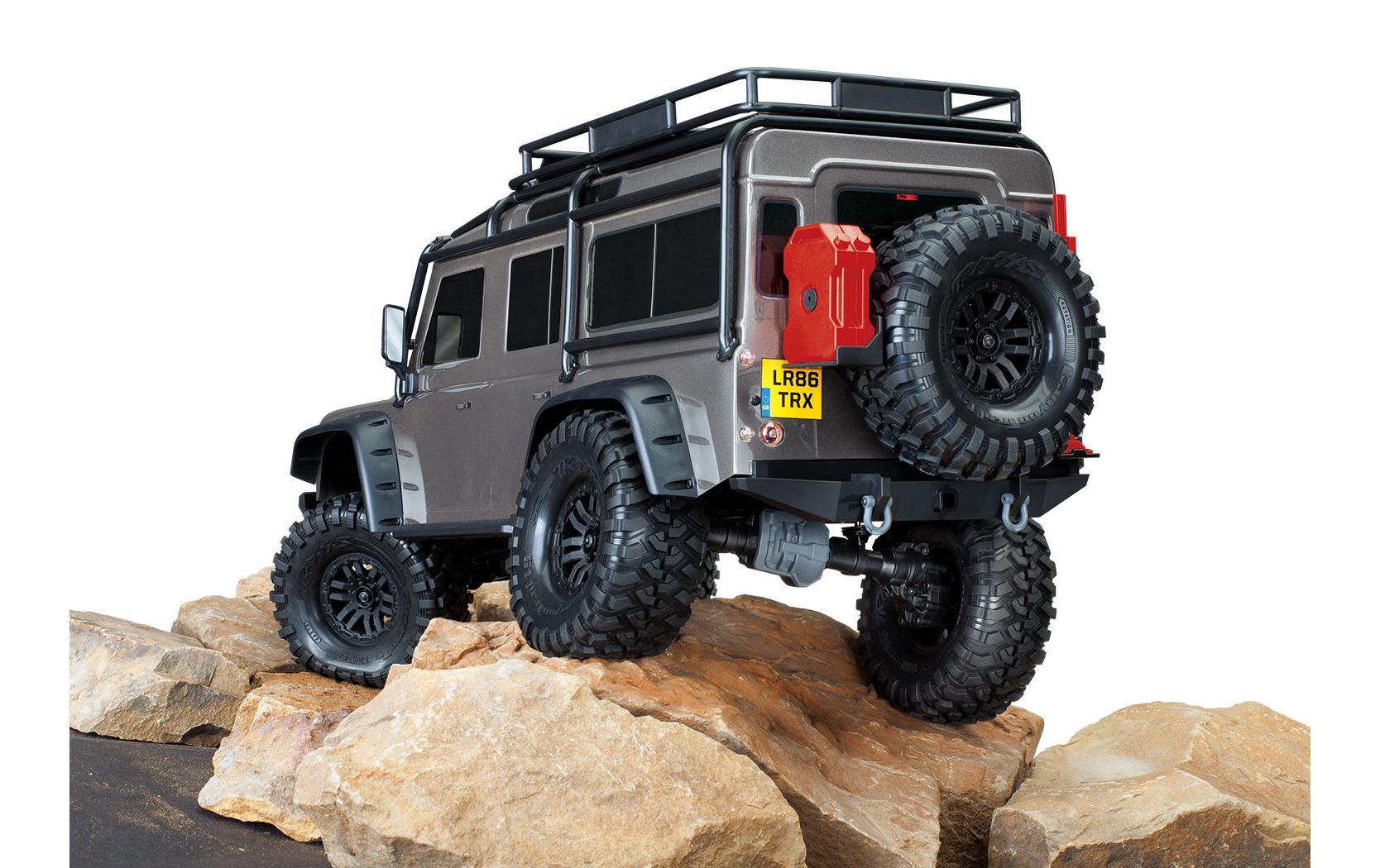 Scale Crawler Land Rover Defender D110, Silber ARTR, 1:10<br>Off-Road Model im Massstab 1:10