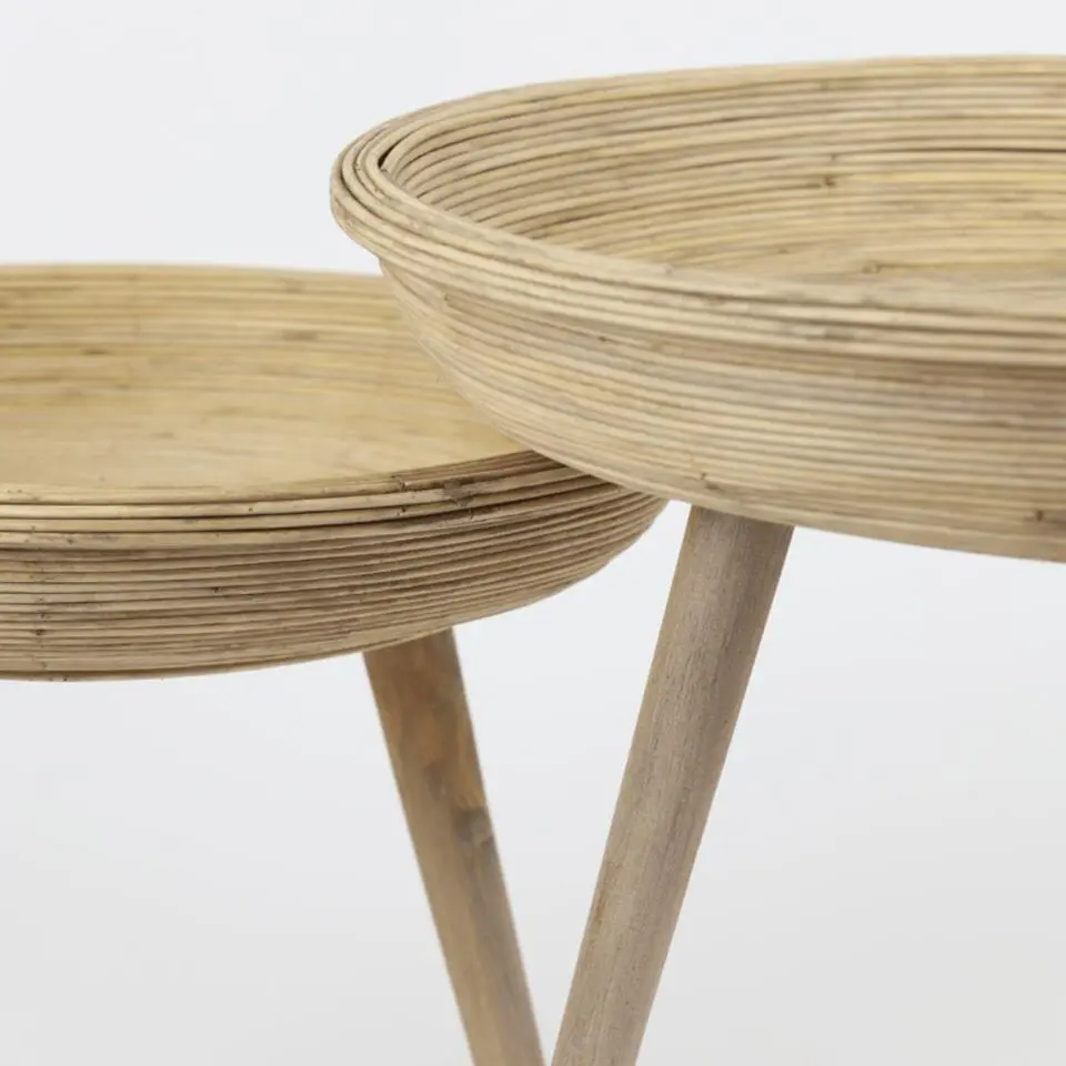 Bijzettafel Colon - Rotan - Ø46 Ø56cm