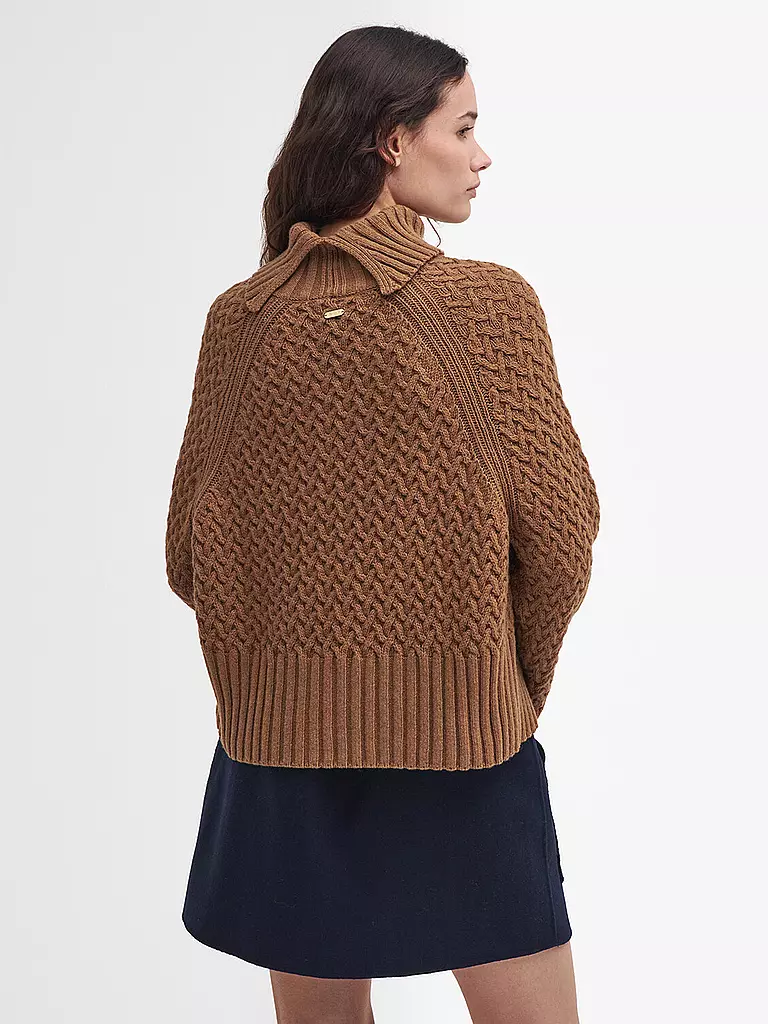 BARBOUR Rollkragenpullover MALTON camel