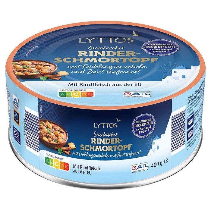 LYTTOS Griechischer Rindfleischeintopf 400 g, Klassik