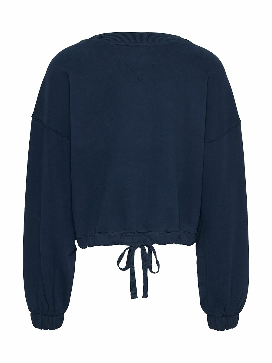 TOMMY JEANS<br>Moletom curto, mangas compridas, gola redonda