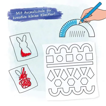Trötsch Bastelbuch Mein Ausmal Sticker Buch Kindergarten