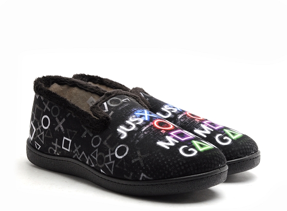 Plumaflex roal chaussons homme r12228 noir