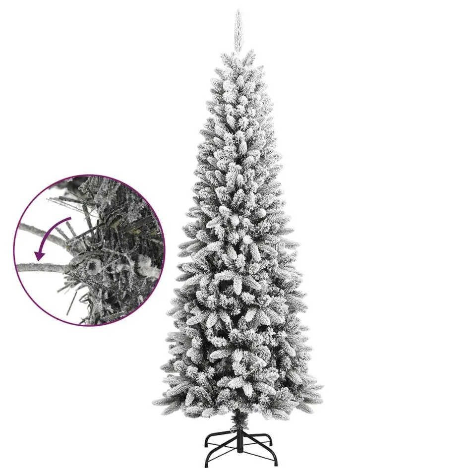 vidaXL - Kerstboom - Wit - 210 cm