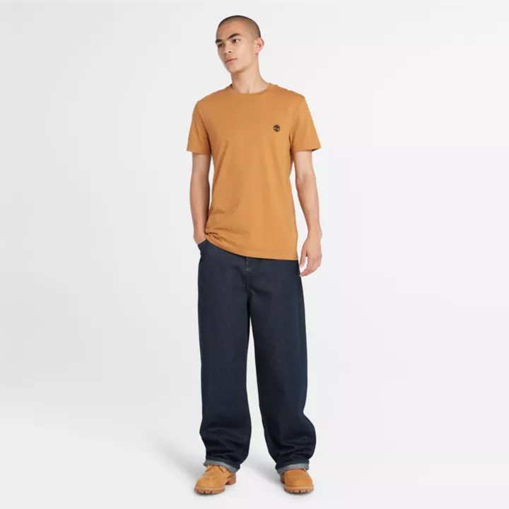 T-shirt coupe slim Dunstan River pour homme en orange