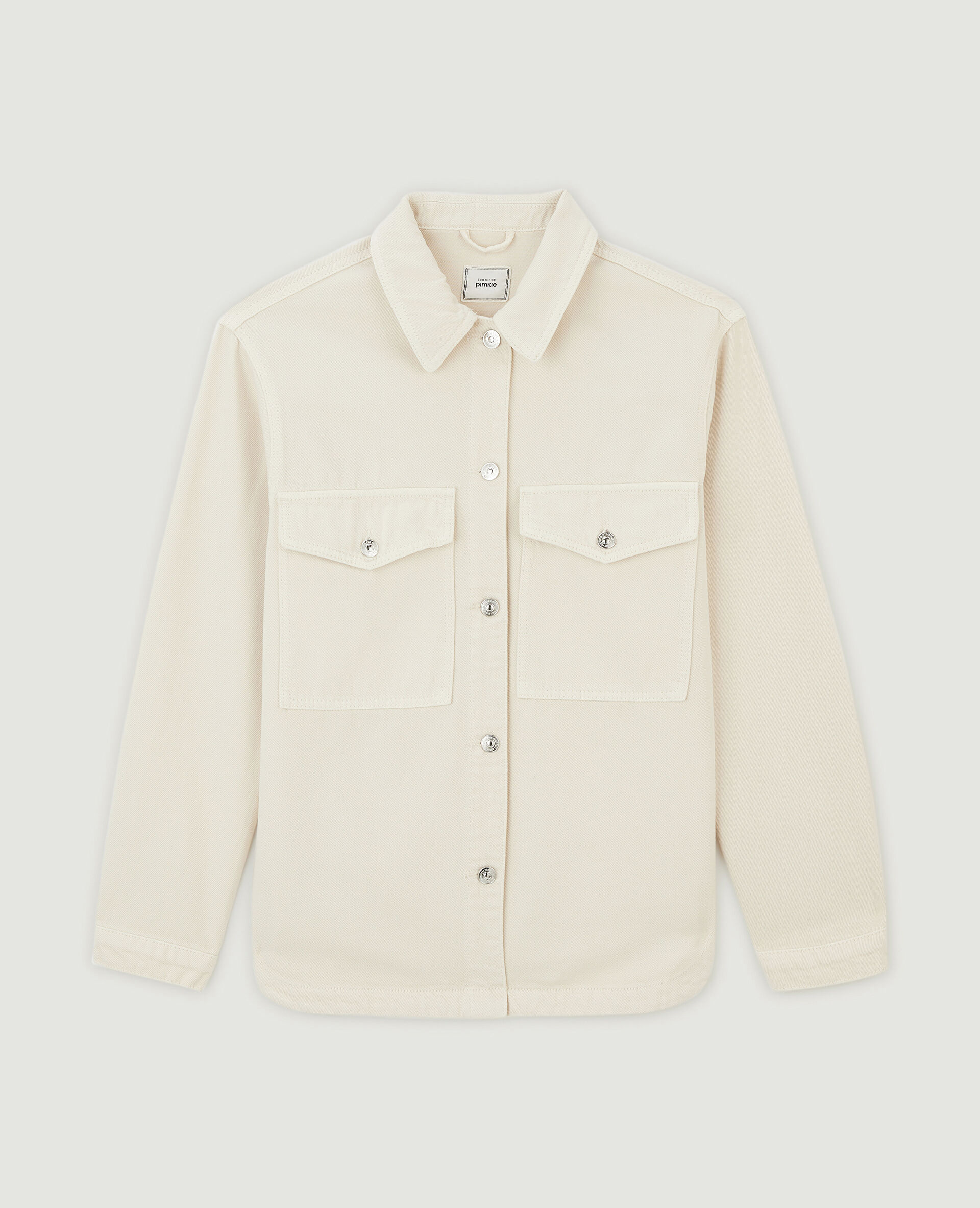 Surchemise en coton épais - Blanc