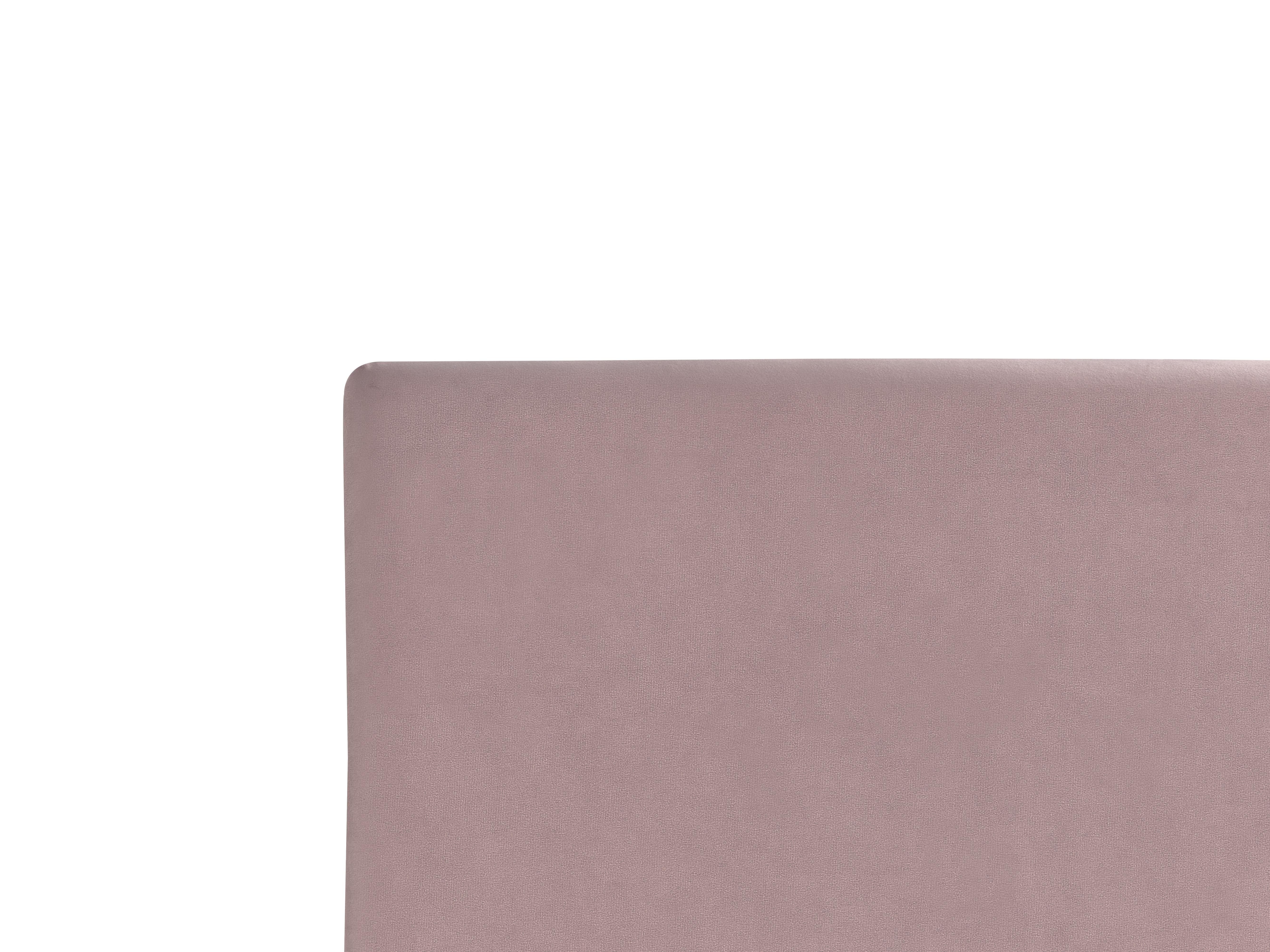 Bed Fluweel FITOU 90 x 200 cm Roze