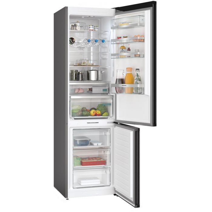 Siemens Kühl-Gefrierkombination iQ500 KG39NEXCF Black Steel