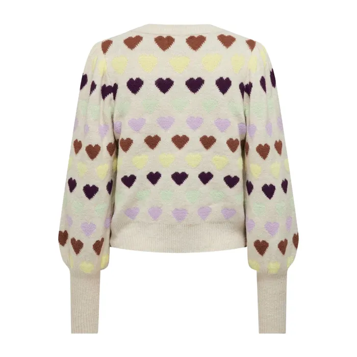 Only Heartbeat Knitted Trui Dames