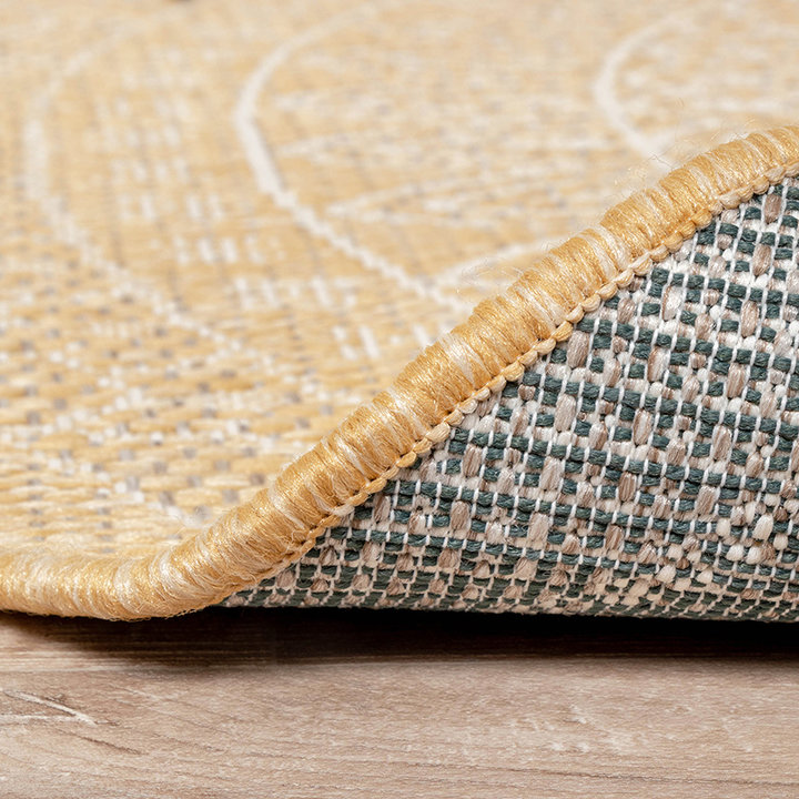 Rond buitenkleed - Summer Azteca Geel