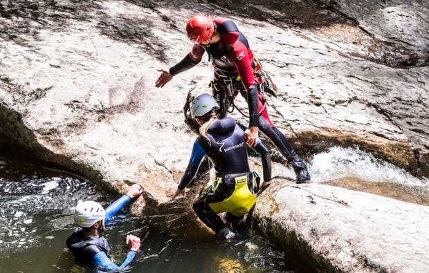 Canyoning Basis Tour in Sonthofen als Geschenkidee