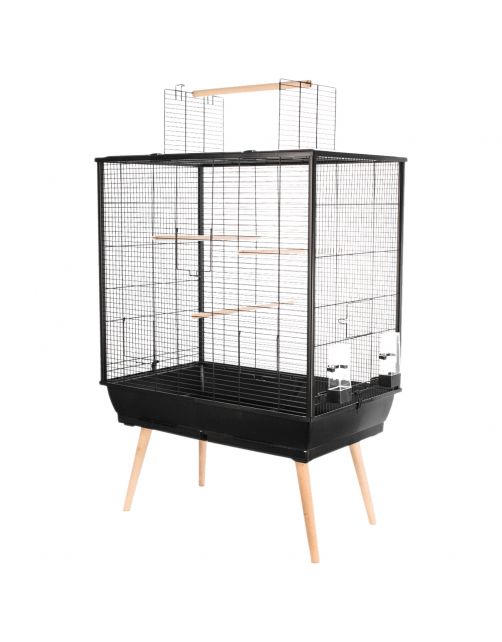 Zolux Vogelkooi Neo Jili - Vogelverblijven - 78x48x112 cm Zwart