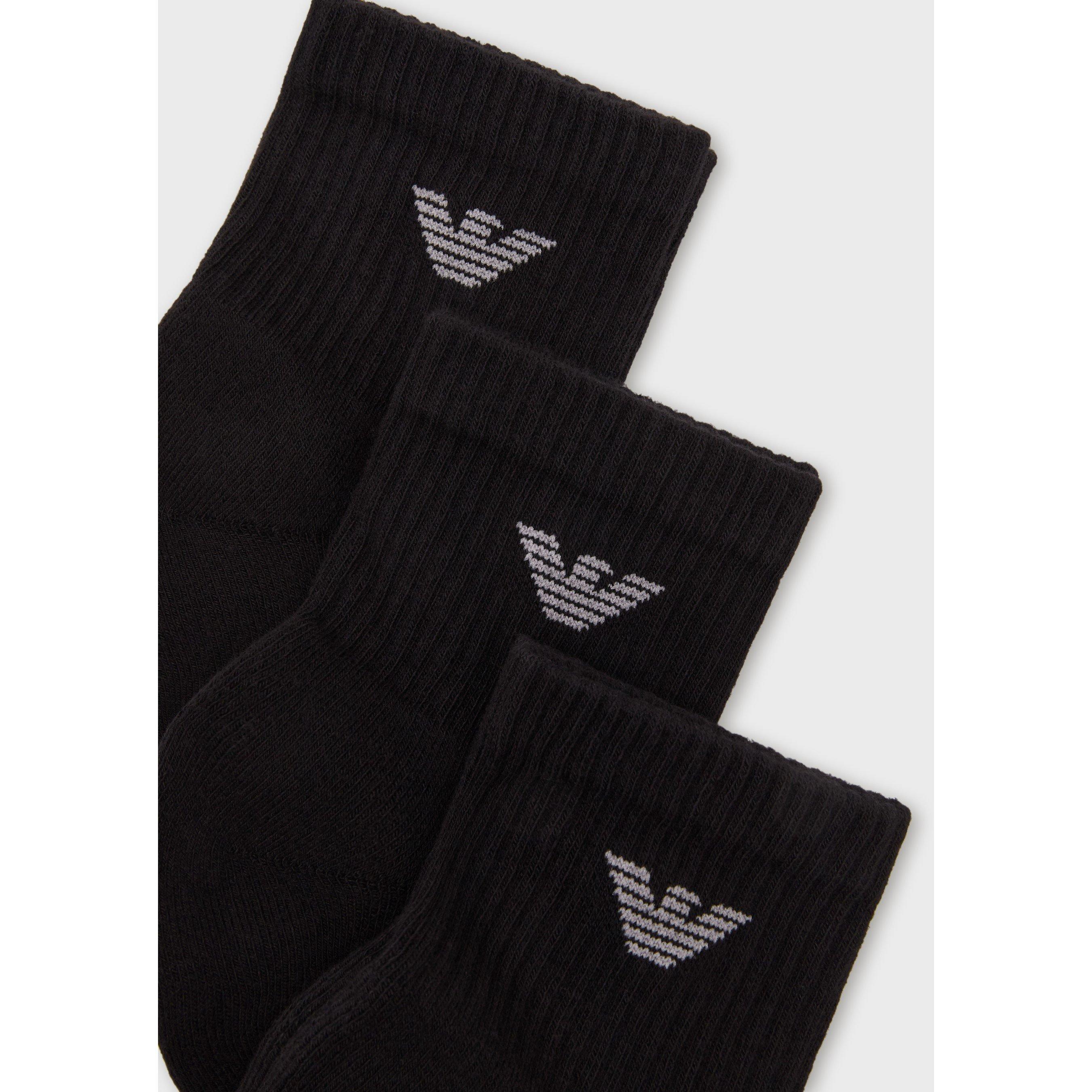 Emporio Armani 3 Pack Short Ankle Socks