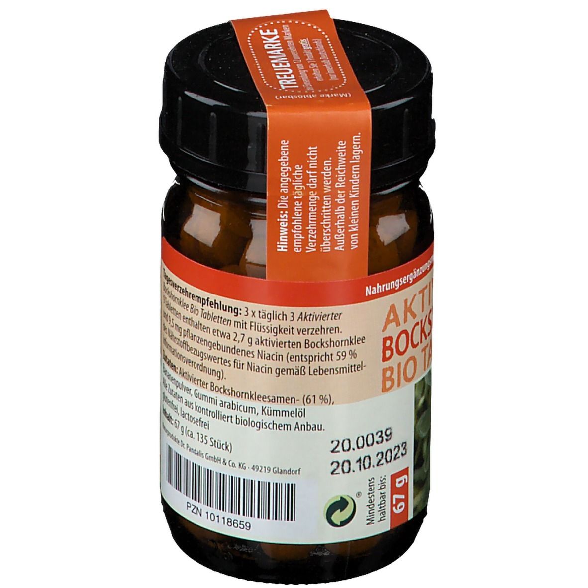 Dr. Pandalis Aktivierter Bockshornklee BIO Tabletten