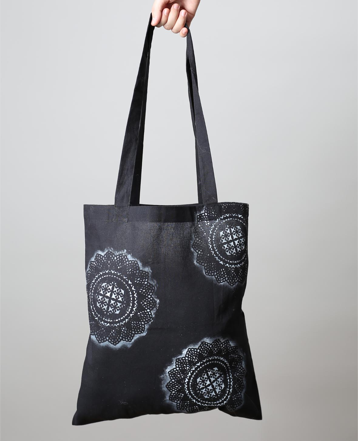 (41x36cm) Baumwolle Tasche Umweltfreundlich zum Bedrucken - Schwarz