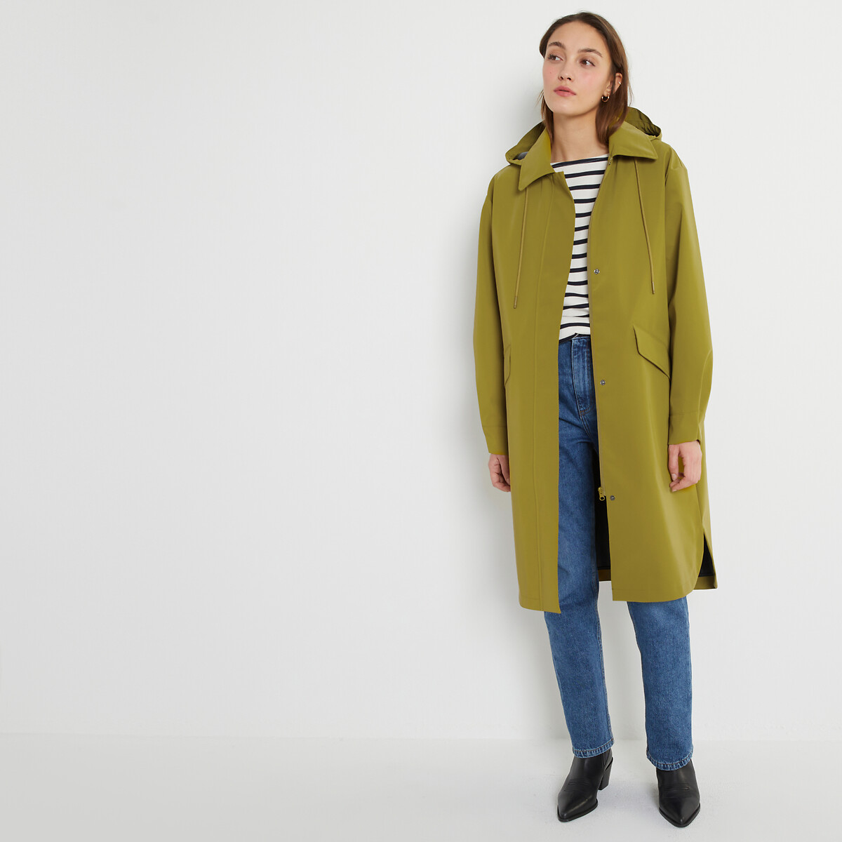 COLEÇÕES LA REDOUTE<br>Regatas oversized com capuz, Signature PRISCA