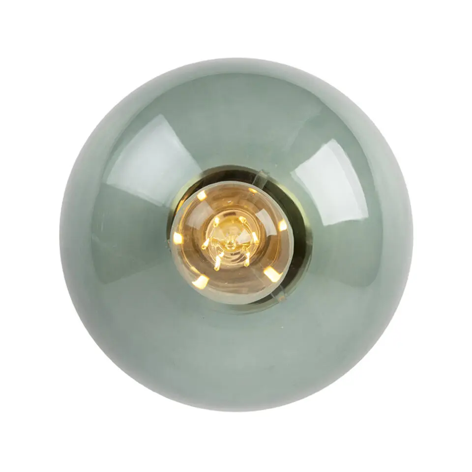 Qazqa plafondlampen pallon groen e27