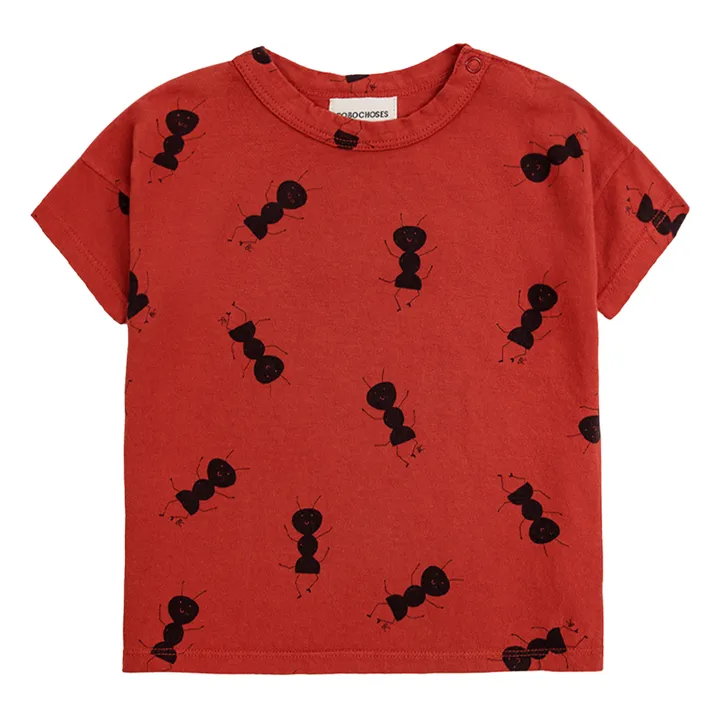Bobo Choses T-Shirt Coton Bio Fourmis | Terracotta
