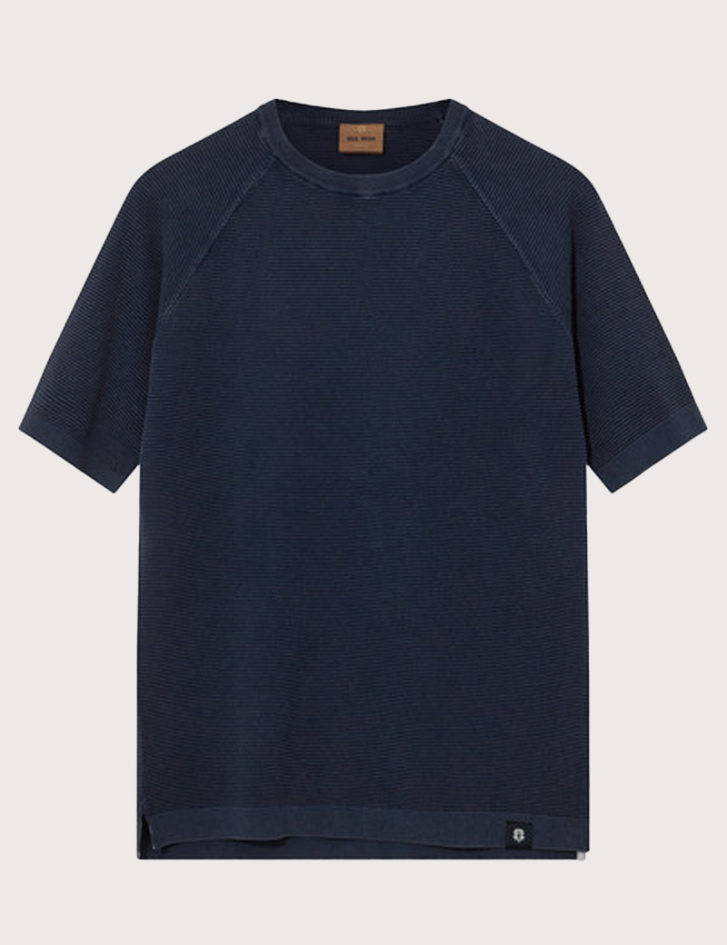 MOS MOSH T-SHIRT HOMME MANCHES COURTES GALVIN BLEU