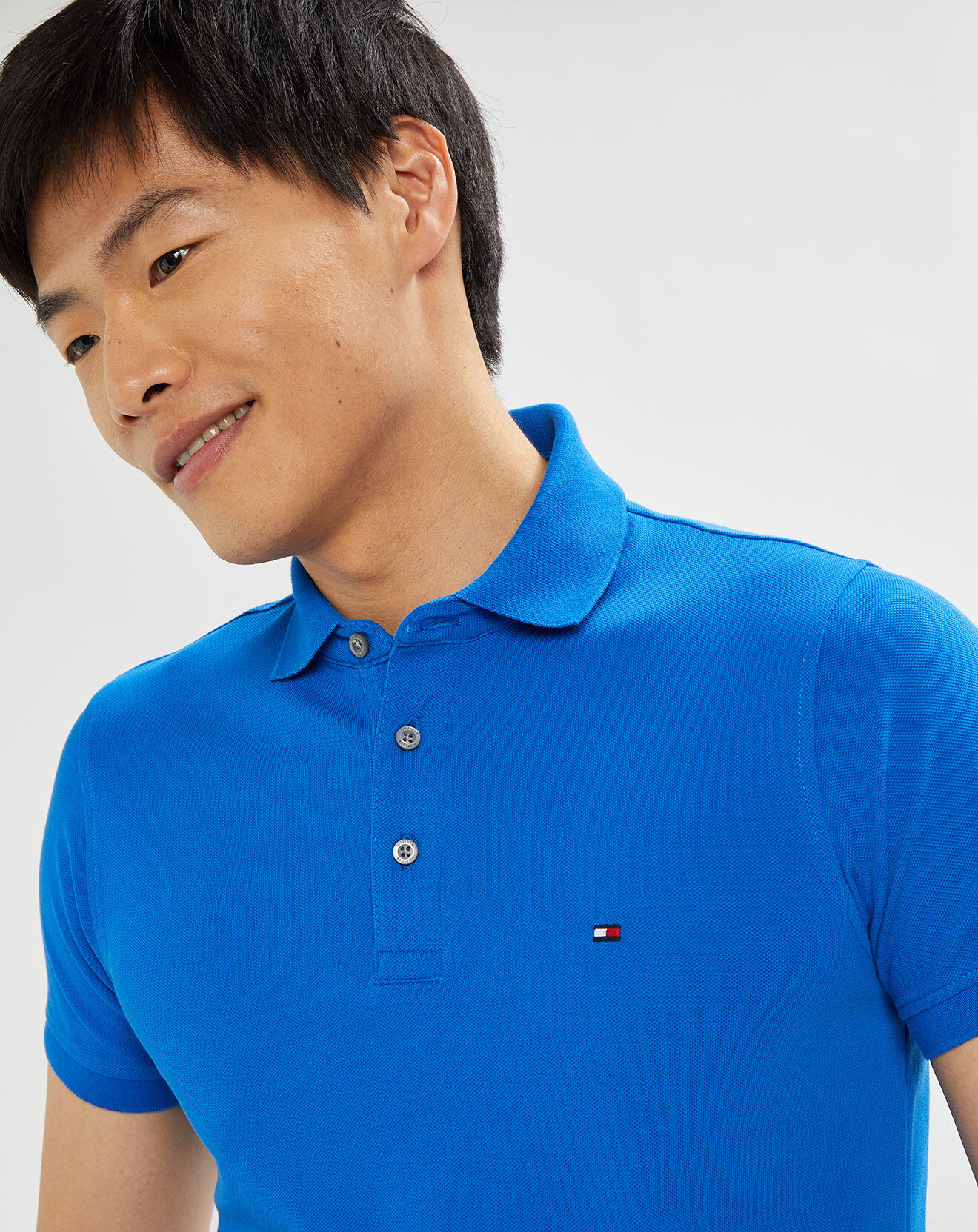Tommy Hilfiger Polo slim 1985 bleu électrique