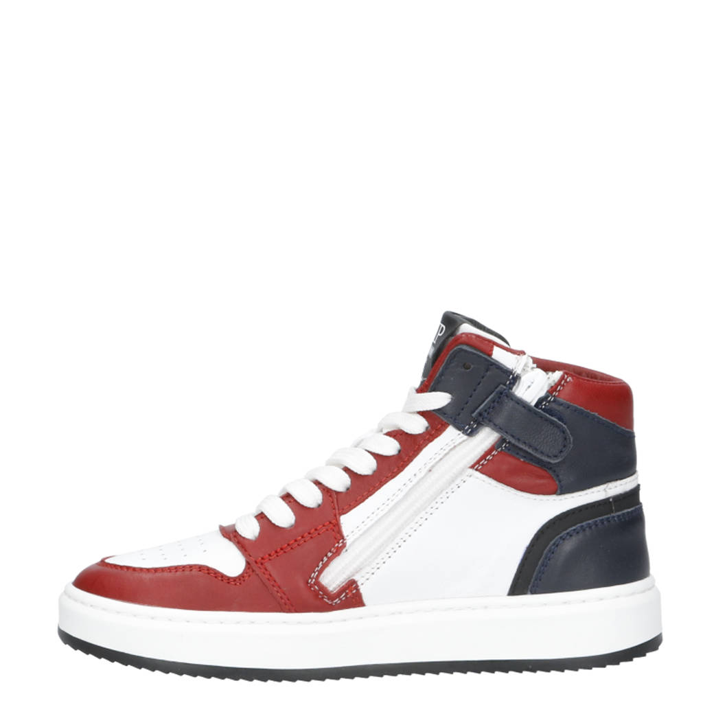 Hip leren sneakers rood