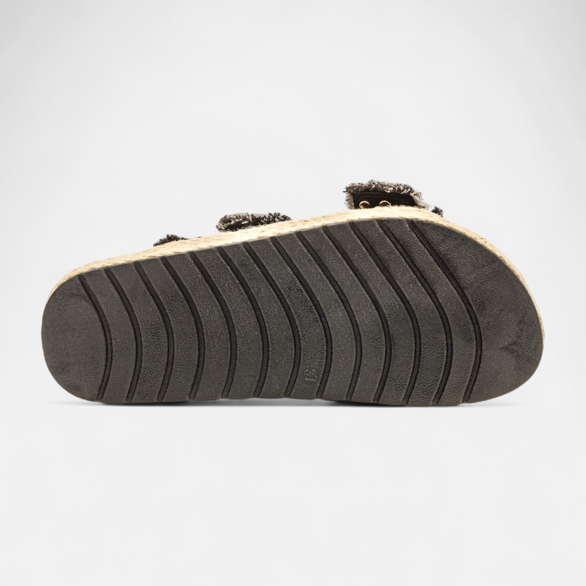 Mules semelle liège Femme noir