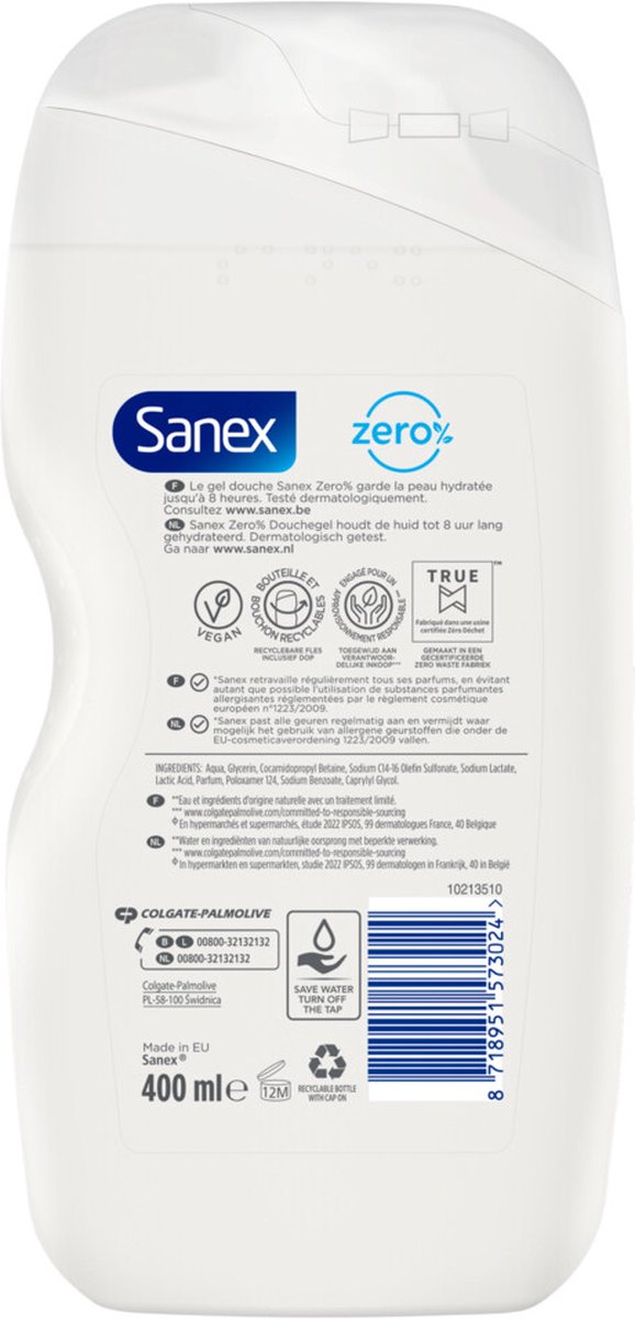 Sanex Douche zero% normal skin (400 ml)