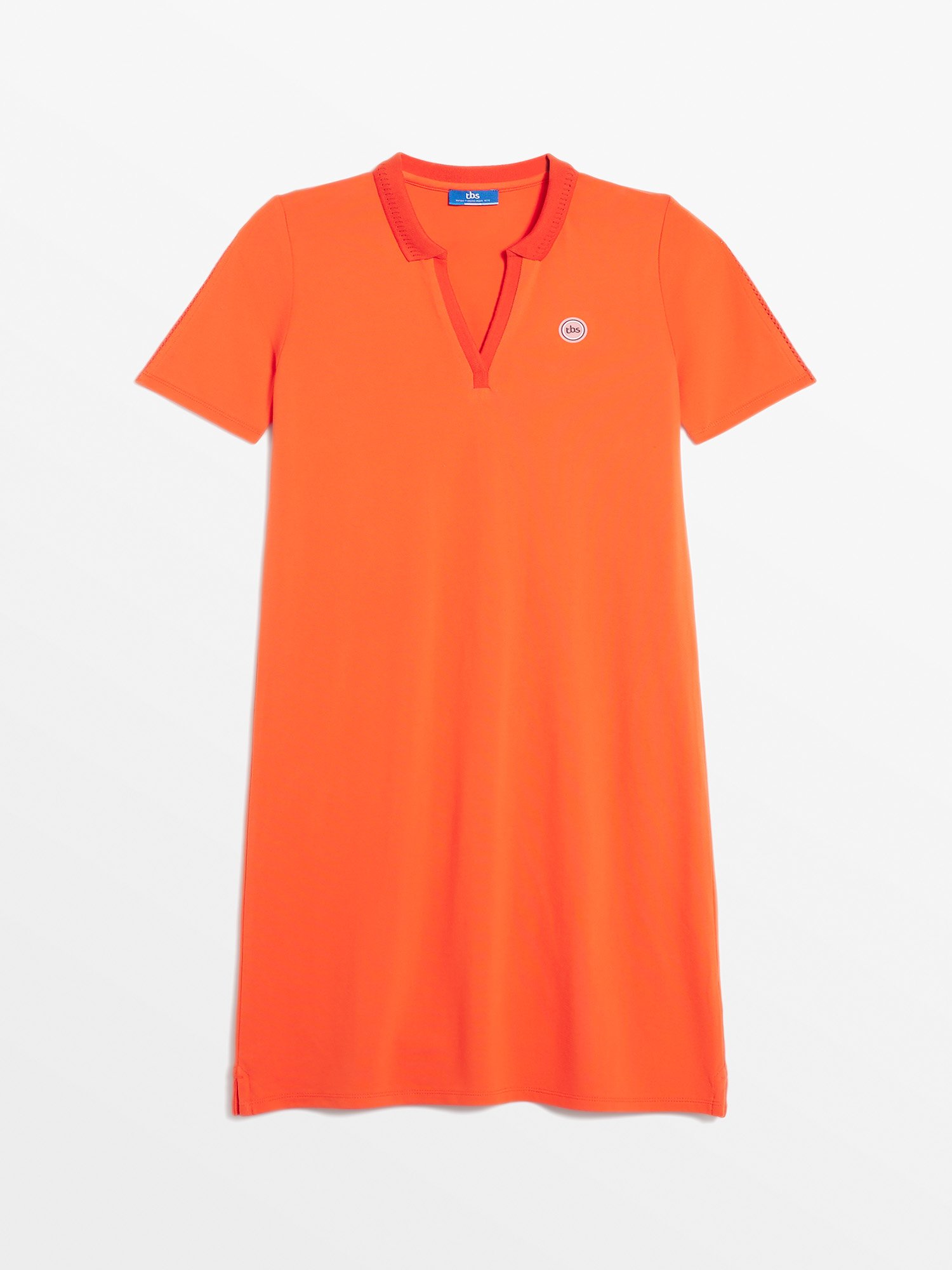 Robe Polo Femme Coton Biologique Rouge