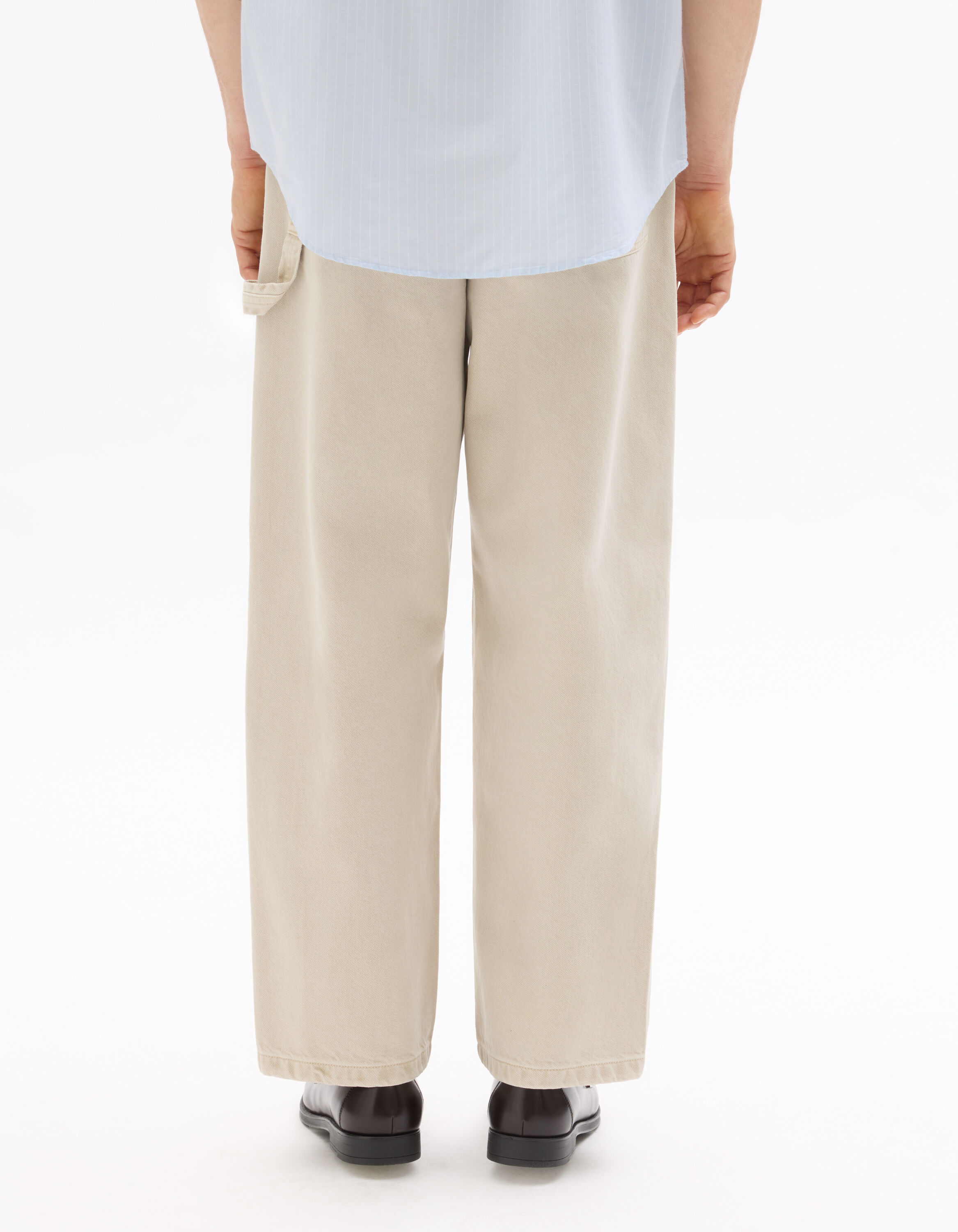 Jean loose 100% coton carpenter - blanc