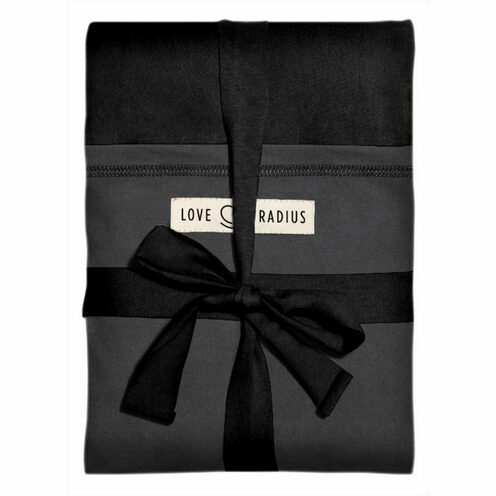 Echarpe de portage l'Originale noir/anthracite - LOVE RADIUS