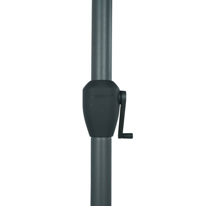 Parasol droit rectangulaire LOOMPA Vert olive / Graphite