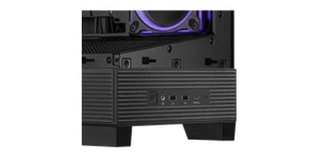 ASUS PC-Gehäuse A31 Plus TG ARGB Schwarz Modernes Gehäuse mit Panoramaseitenfenster und integrierter ARGB-Beleuchtung