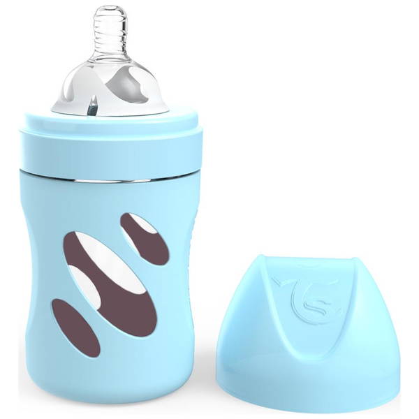 TwistshakeTwistshake   Anti Kolik Glas Babyflasche pastel blue 260ml