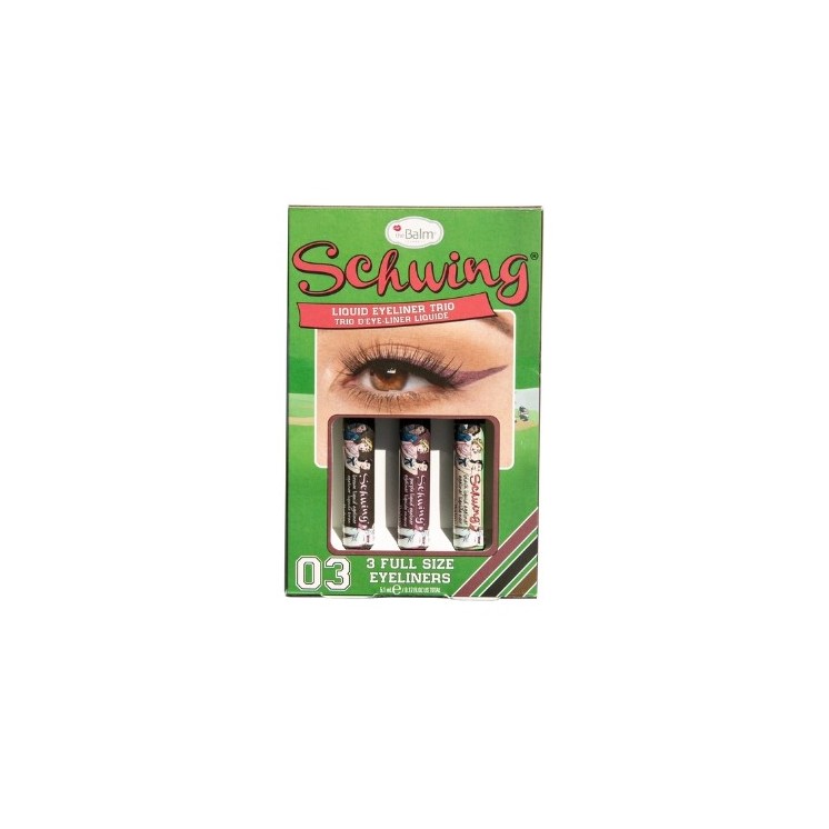 theBalm Schwing! Holiday Trio Limited Edition Set mit drei Eyelinern: Black , Brown , Purple 3x1,7 ml