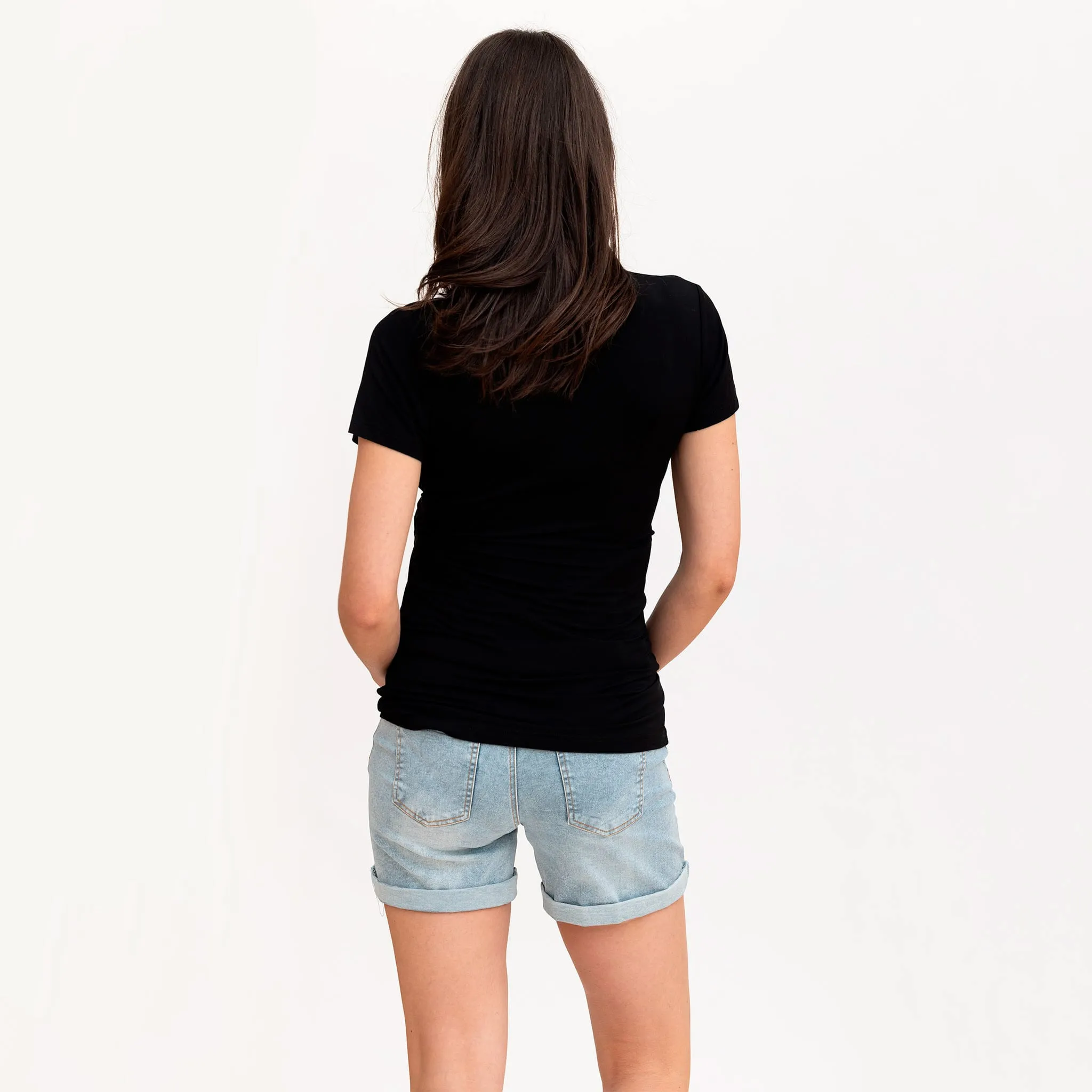 Bella Maternité Short Jeans Maternité