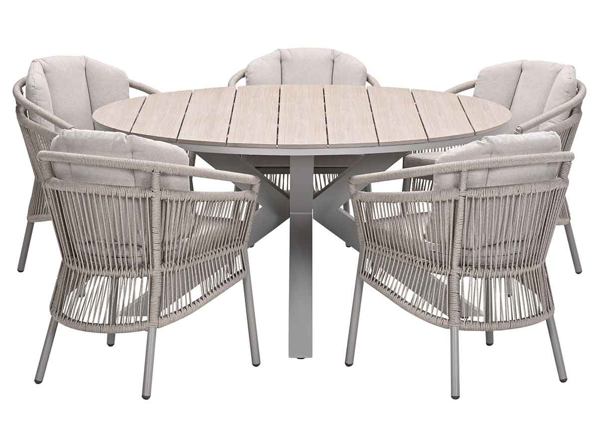 Garden Impressions Sorong Tulli Ø148 cm 6-delige tuinset